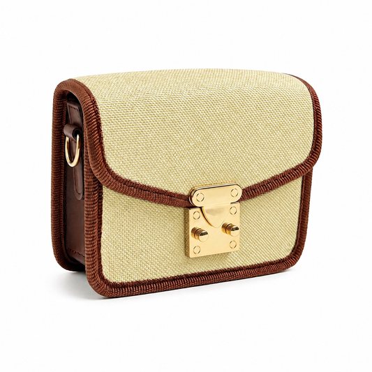 Mini Canvas CrossBody Bag Boski & Brown