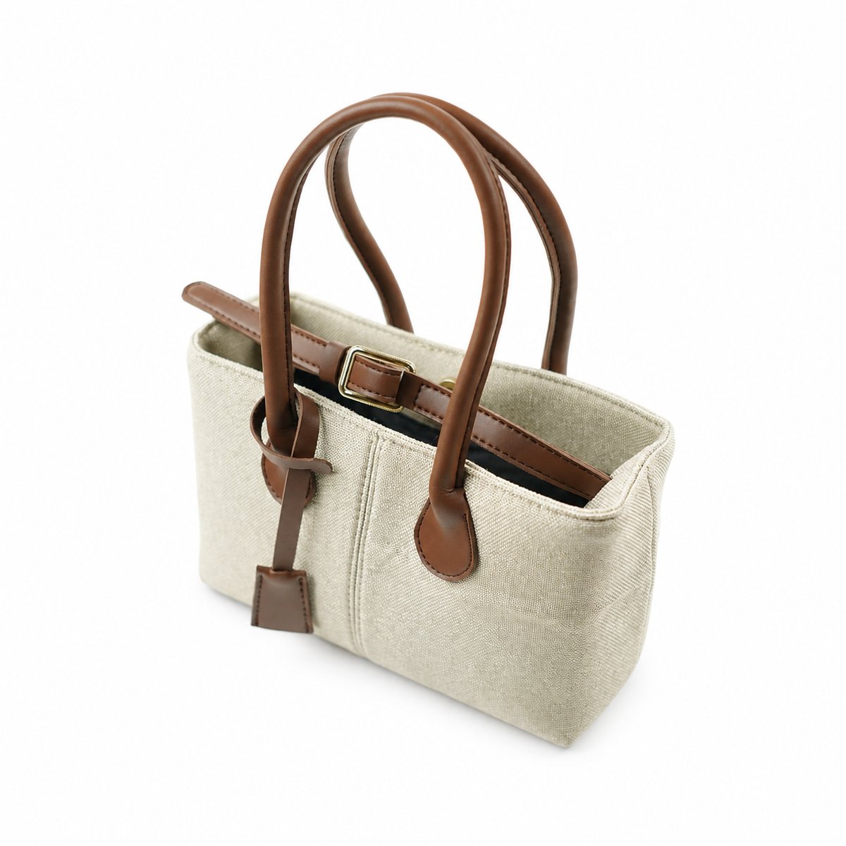 The Belted Canvas Beige