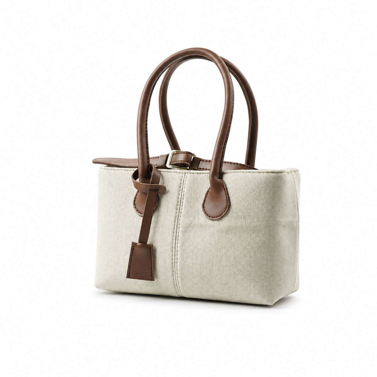 The Belted Canvas Beige