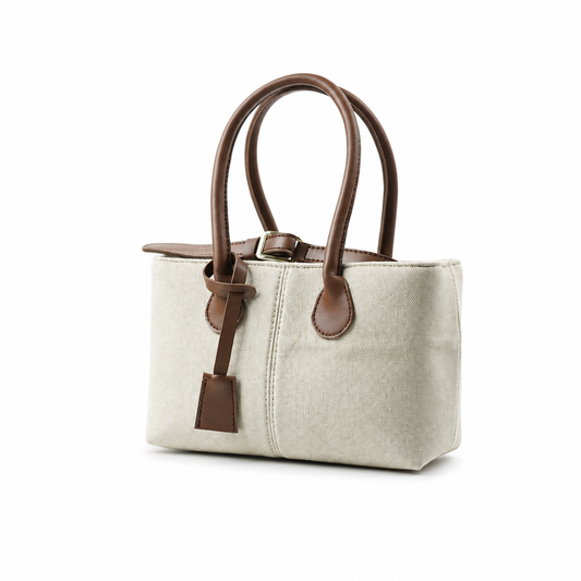 The Belted Canvas Beige