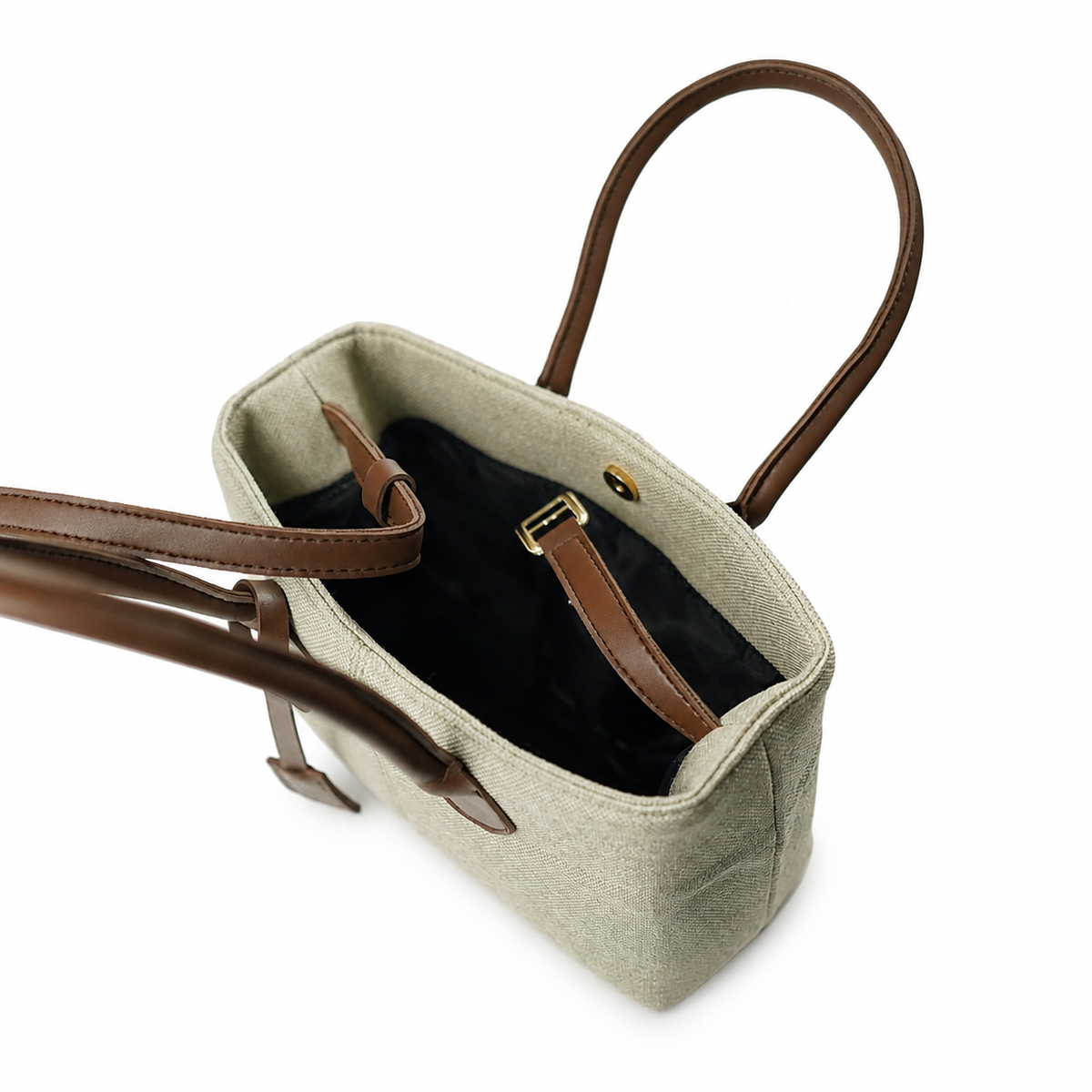 The Belted Canvas Beige