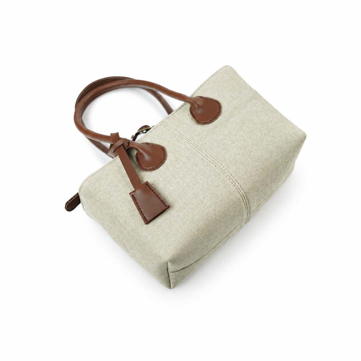 The Belted Canvas Beige