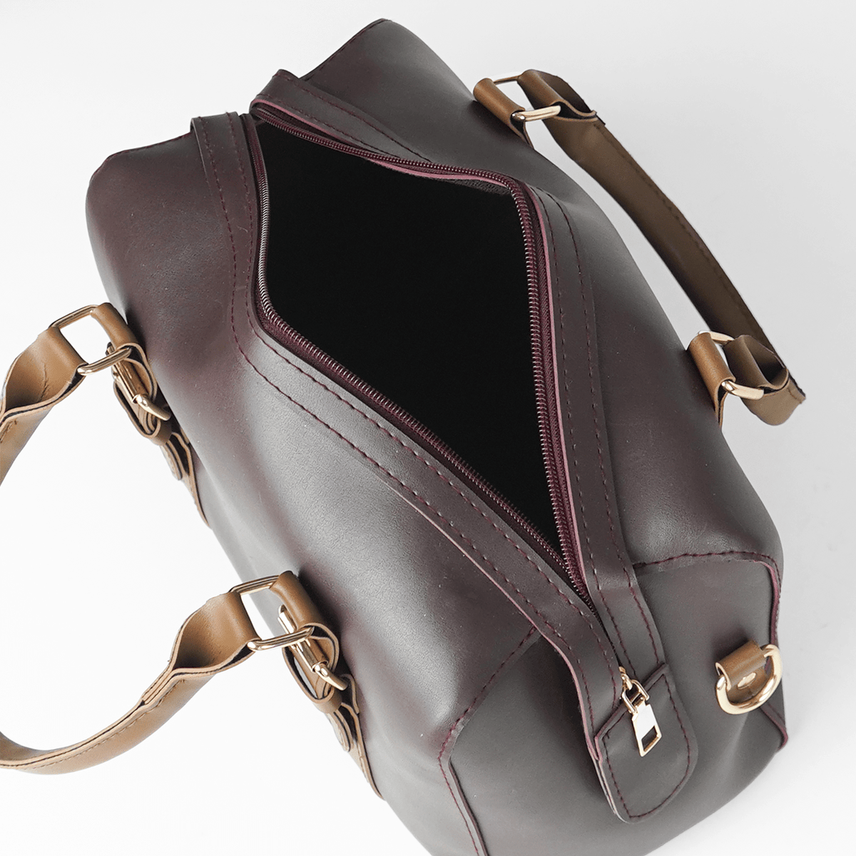 Fly bag maroon & brown - astorebags.pk