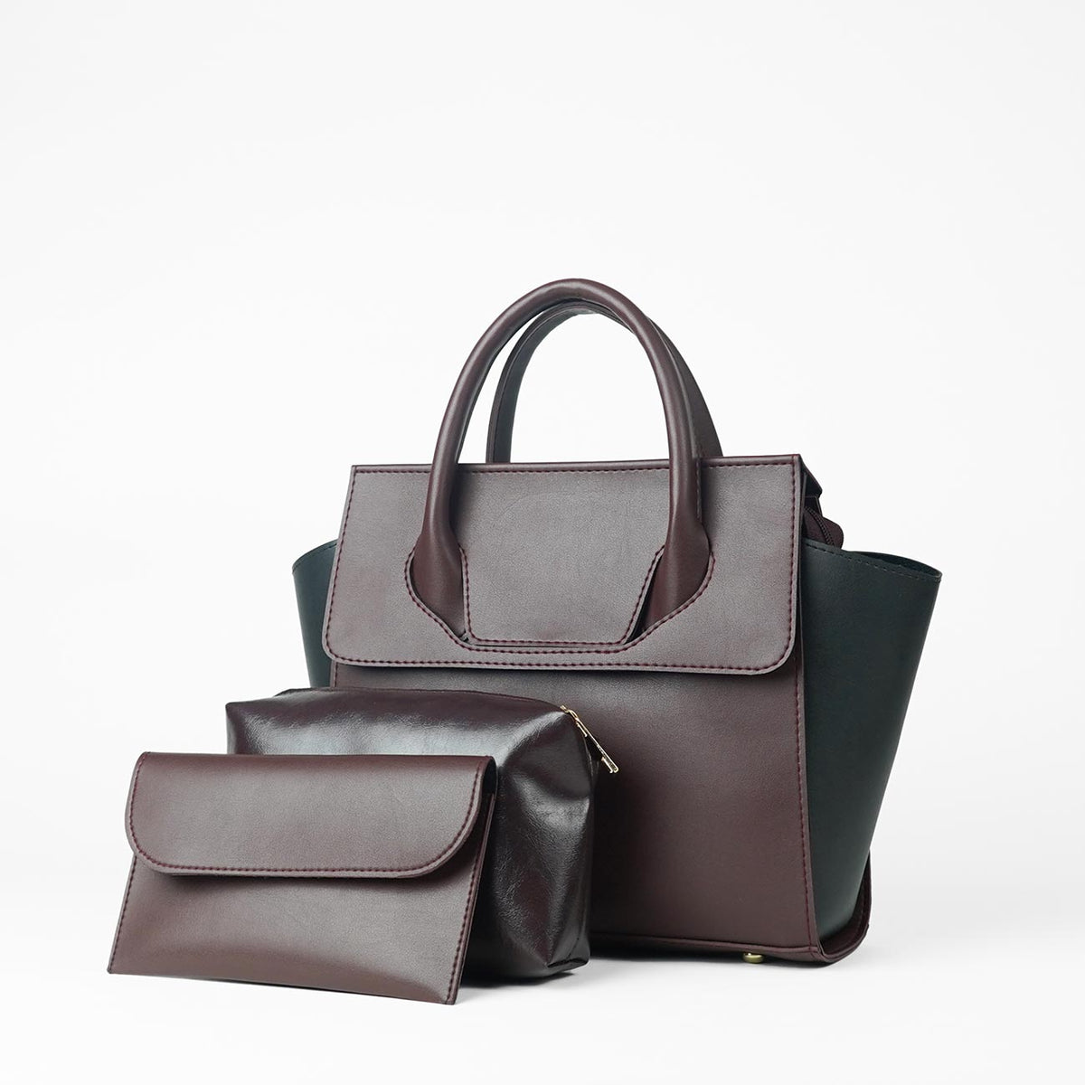 Greek set of 3 Bag maroon & black - astorebags.pk